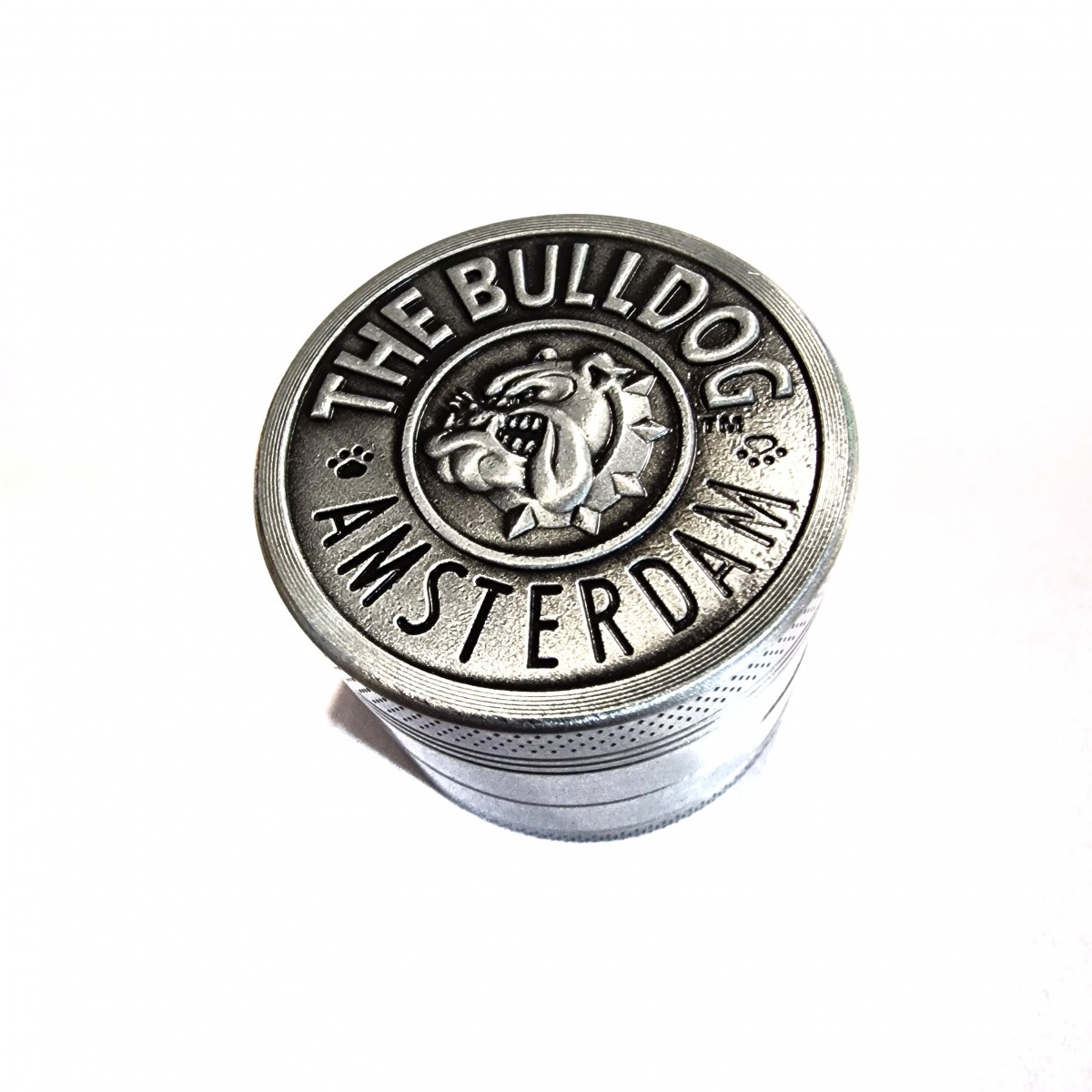 Grinder Bull Dog Amsterdam Silver 4cm Grinder Bull Dog Amsterdam Silver 4cm