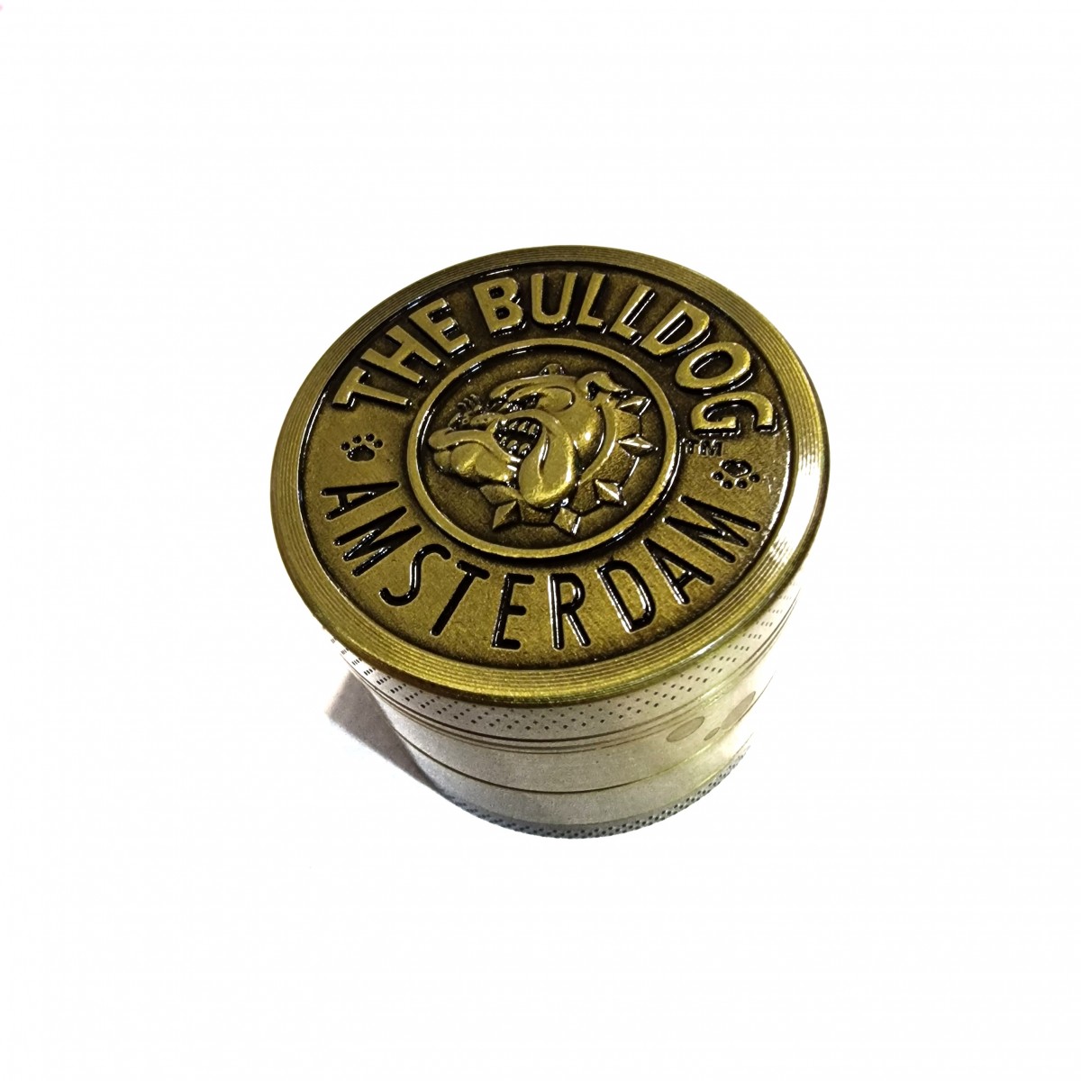 Grinder Bull Dog Amsterdam Gold 4cm Grinder Bull Dog Amsterdam Gold 4cm