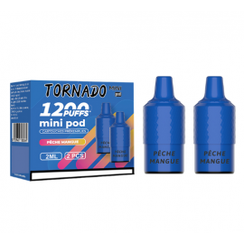 Melocotón Mango 2 pods 1200 Puff - Tornado Mini