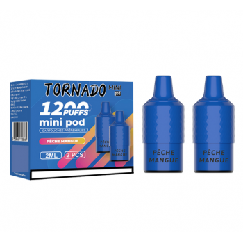 Melocotón Mango 2 pods 1200 Puff - Tornado Mini