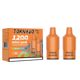 Fresa Helada 2 pods 1200 Puff - Tornado Mini