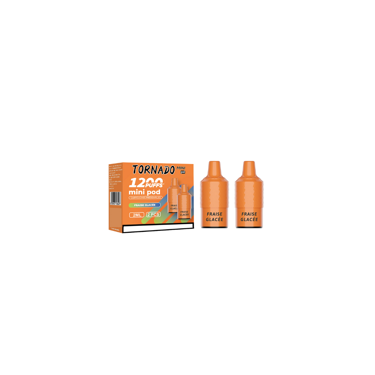 Fresa Helada 2 pods 1200 Puff - Tornado Mini