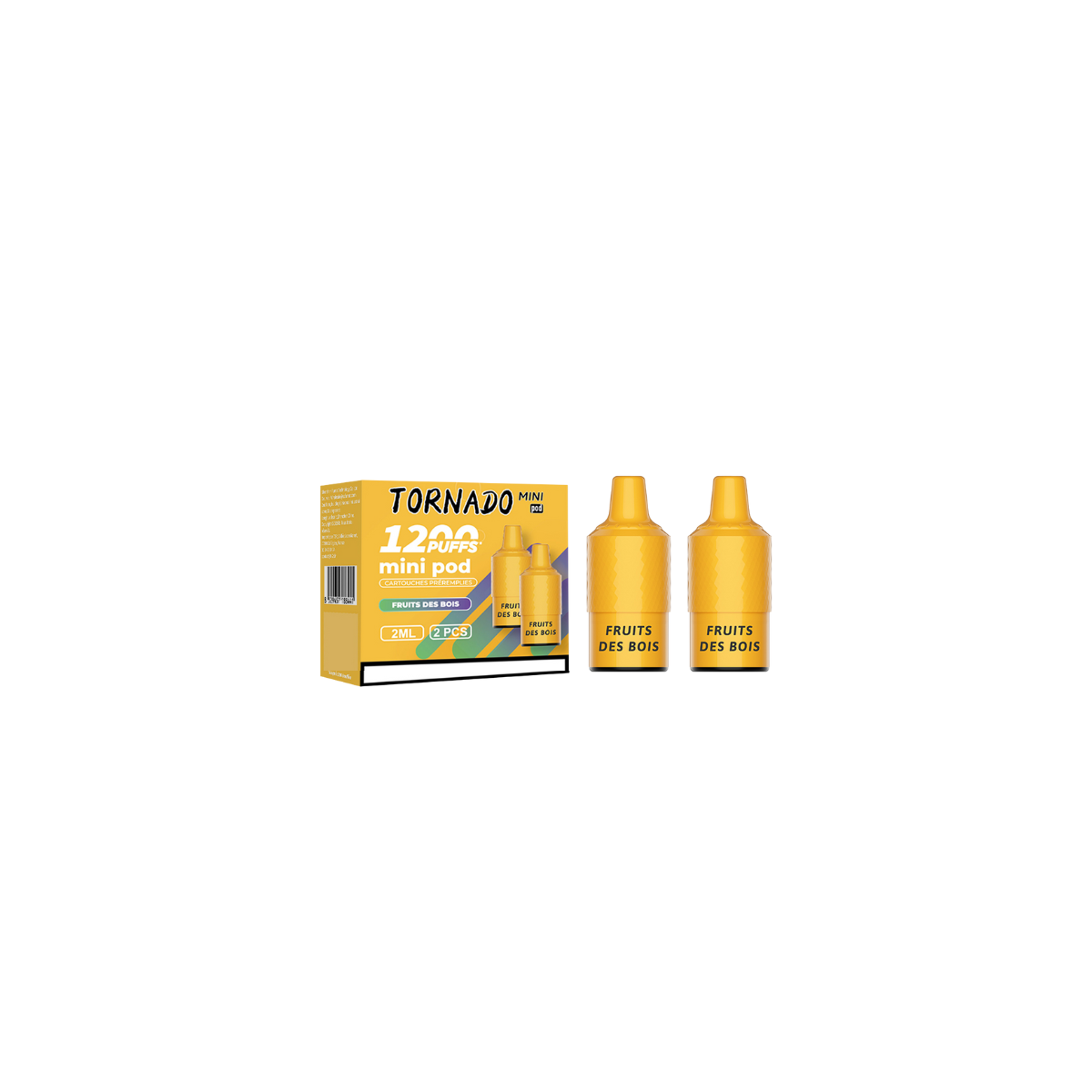 Frutas Del Bosque 2 pods 1200 Puff - Tornado Mini