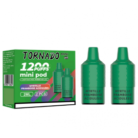 Arándano Frambuesa 2 pods 1200 Puff - Tornado Mini
