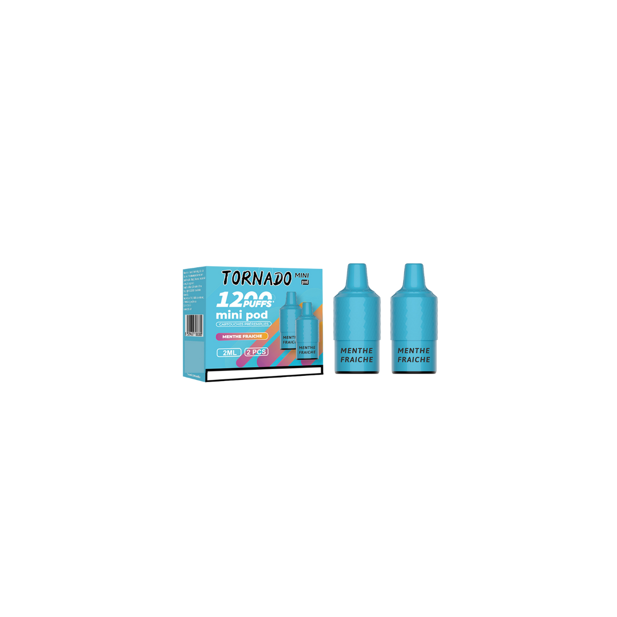 Menta Helada 2 pods 1200 Puff - Tornado Mini