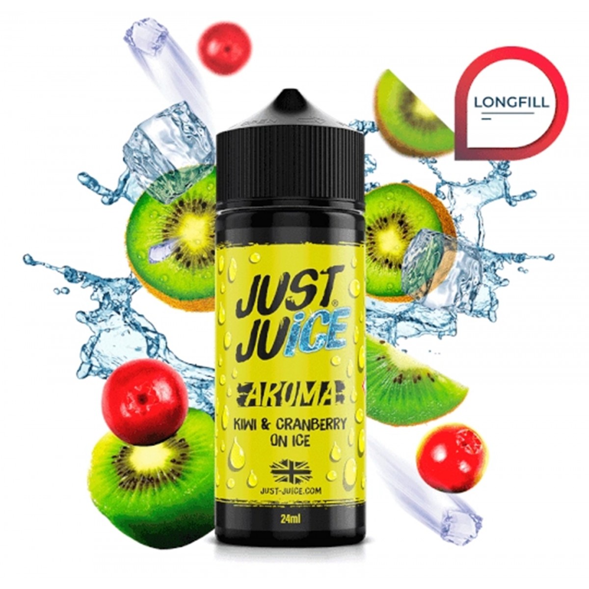 Kiwi Cranberry on ice 24ml (Longfill) - Just Juice