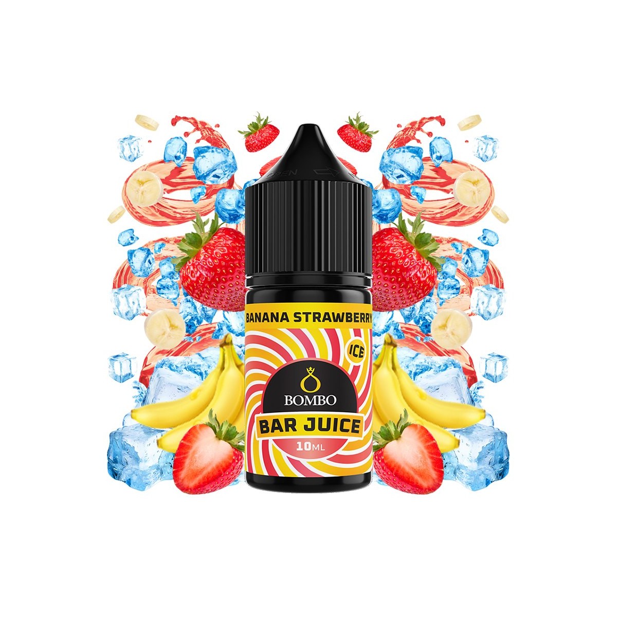 Aroma Banana Strawberry Ice 10ml (Longfill) - Bar Juice