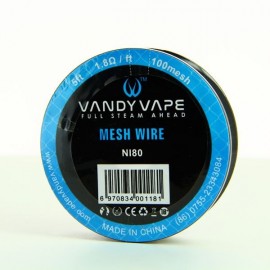 Hilo Bobina Mesh Wire NI80-100 - Vandy Vape