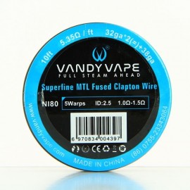 Hilo MTL Fused Clapton Ni80 y Kanthal – Vandy Vape