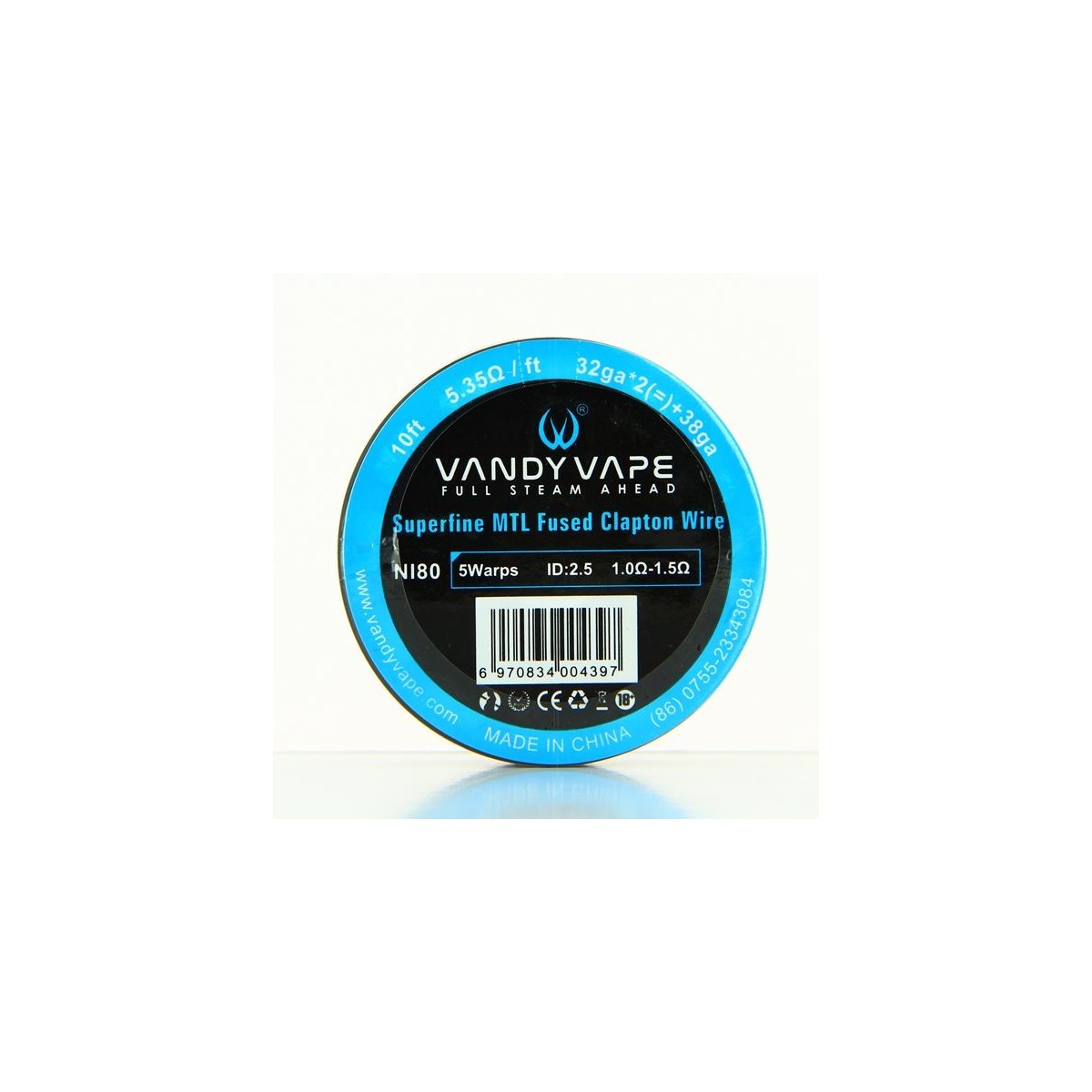 Hilo MTL Fused Clapton Ni80 y Kanthal – Vandy Vape Hilo MTL Fused Clapton Ni80 y Kanthal – Vandy Vape