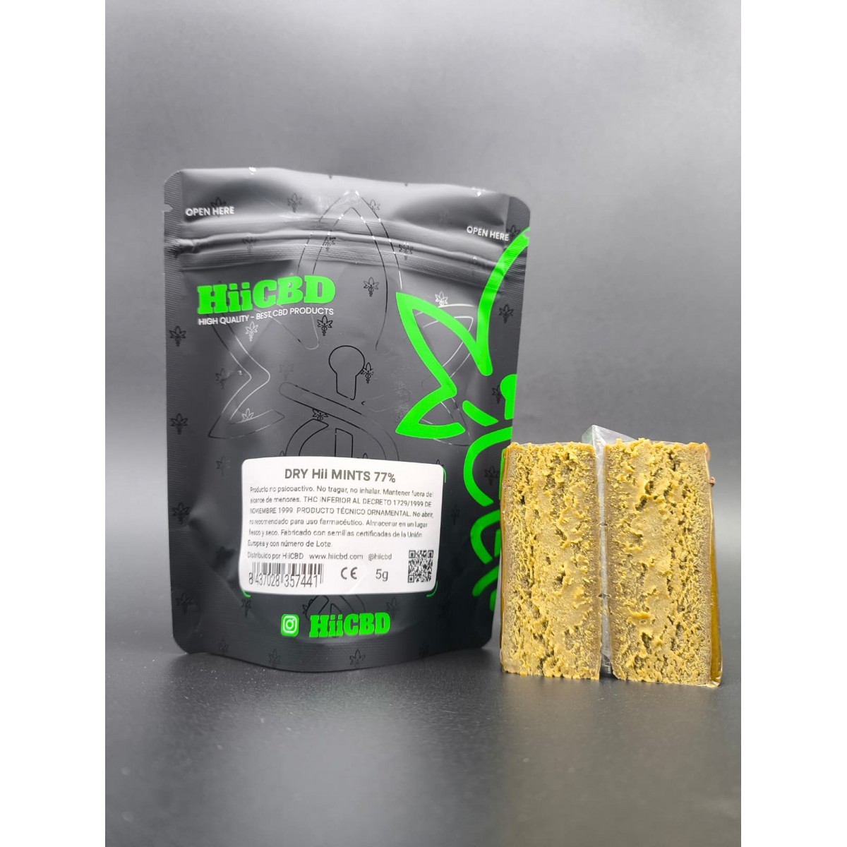 Dry Hii Mints 77%CBD 5 gramos - Hii CBD