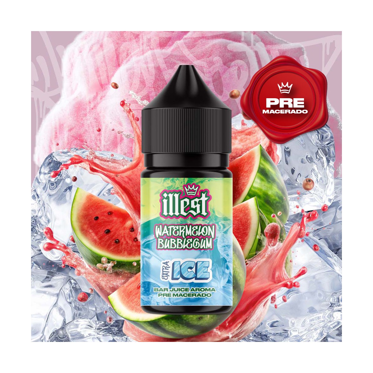 Aroma Chicle Sandía 5ml XTRA ICE (Longfill) - Illest