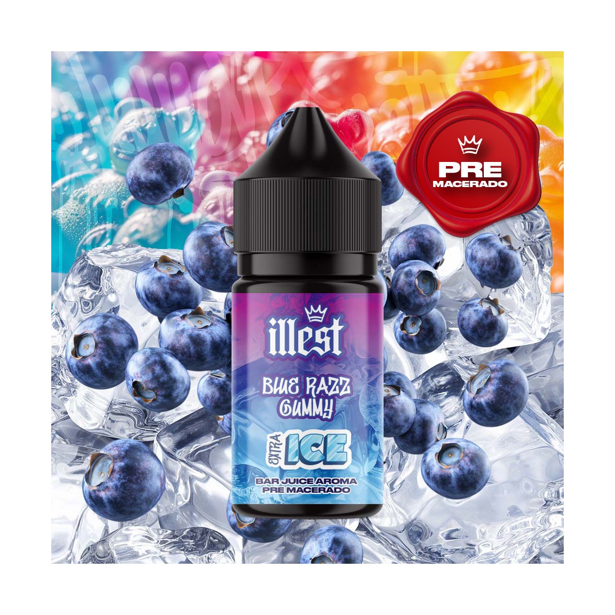 Aroma Gominola Frambuesa 5ml XTRA ICE (Longfill) - Illest