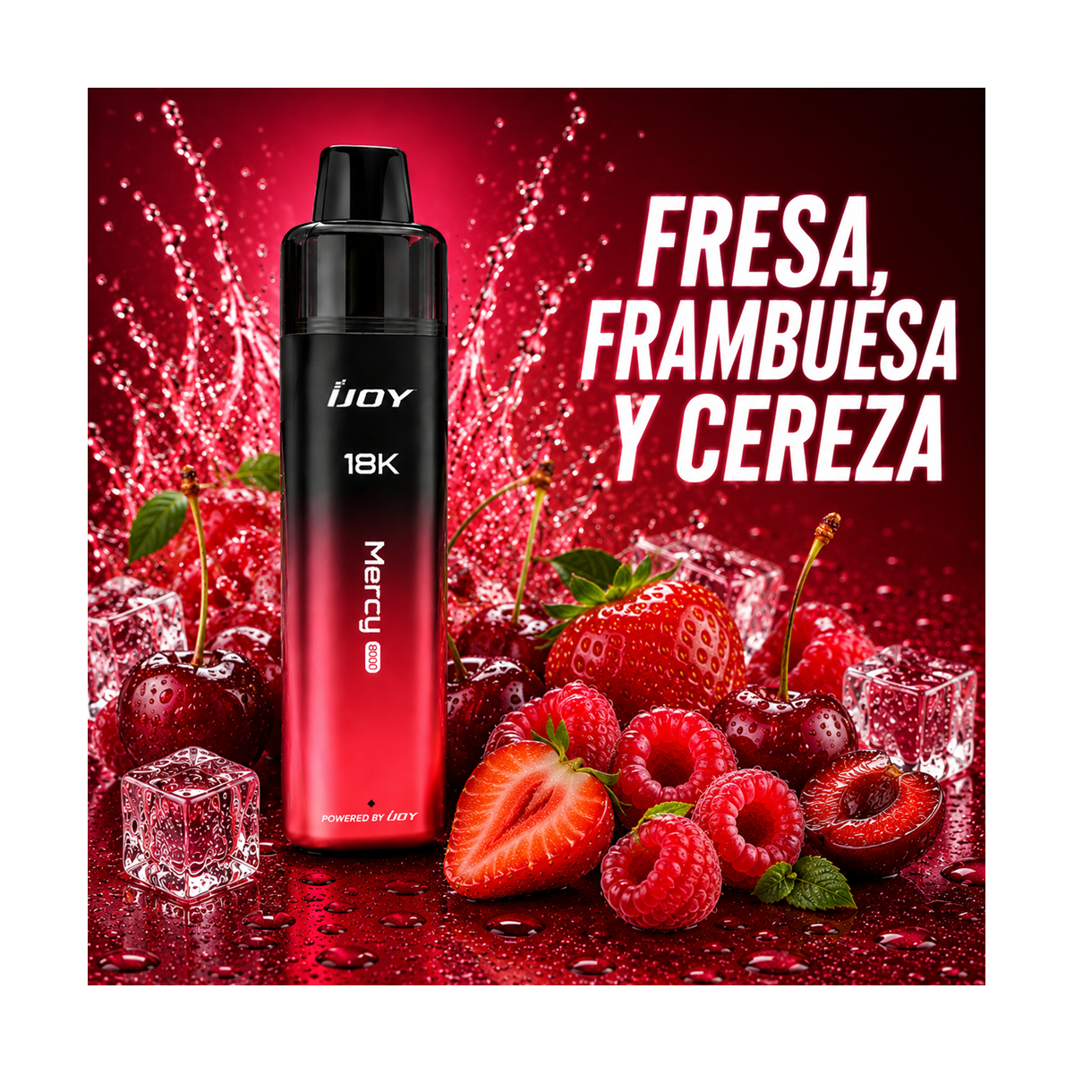 Mercy Pro Pod 18K Puff Fresa Frambuesa Cereza - Ijoy
