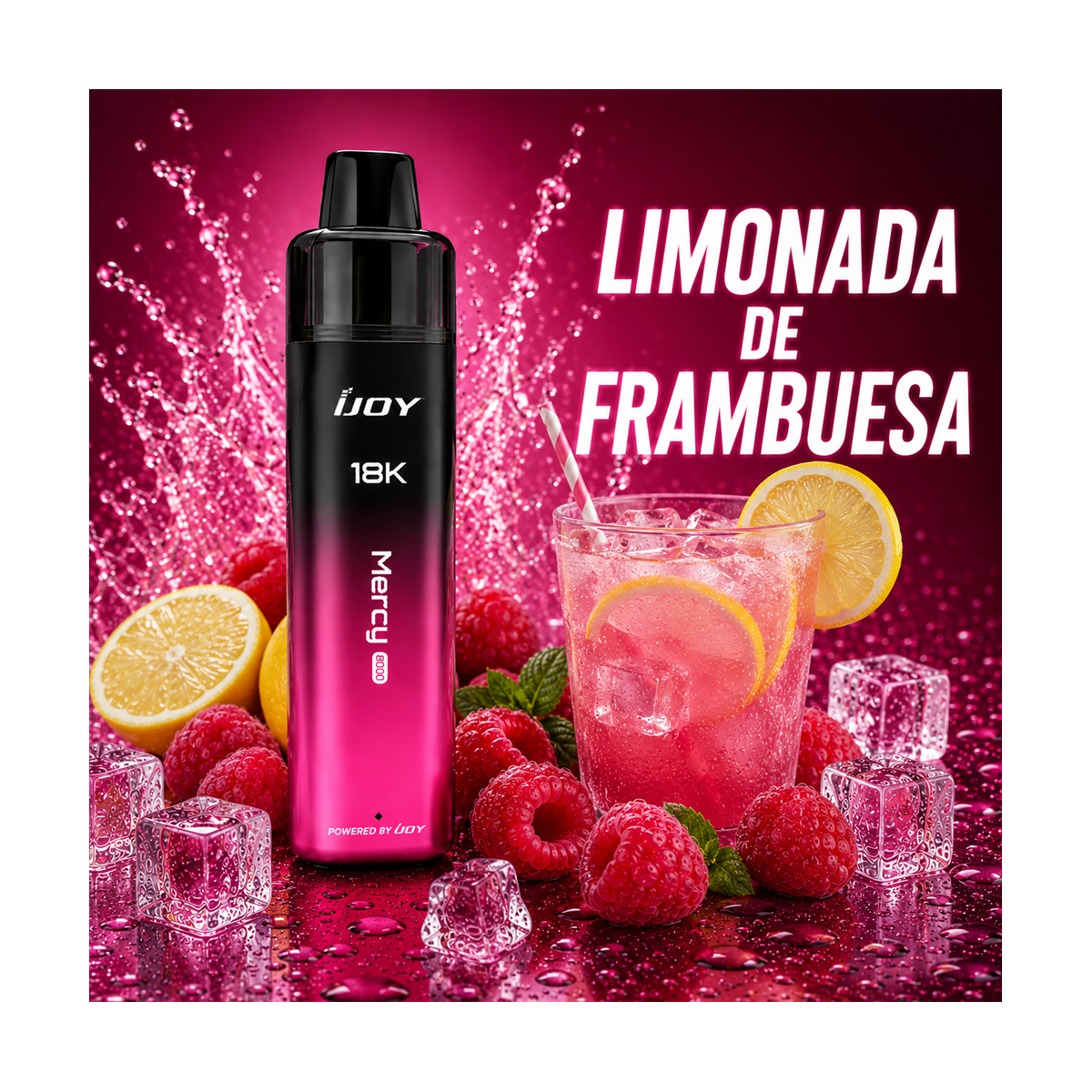 Mercy Pro Pod 18K Puff Limonada Frambuesa - Ijoy