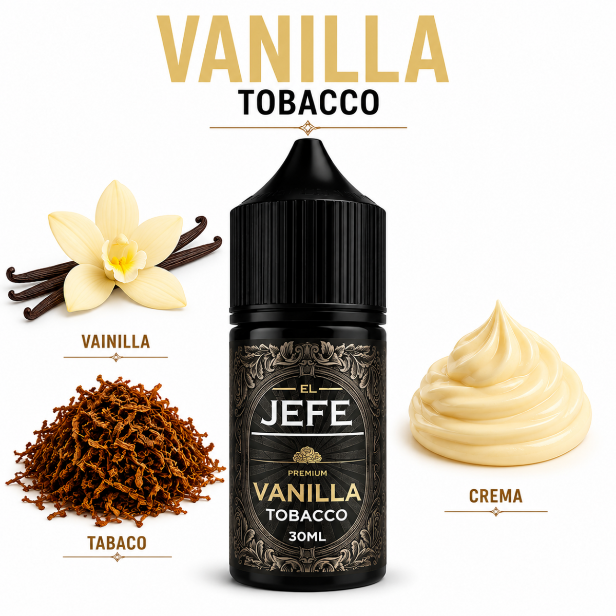 Aroma Vanilla Tobacco 5ml (Longfill) - El Jefe
