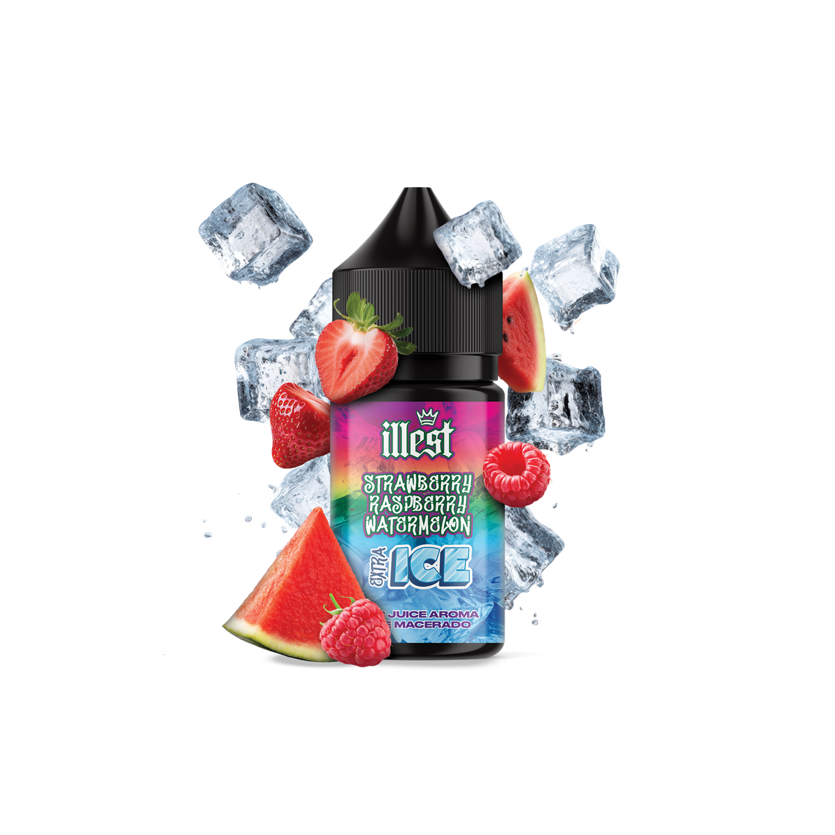 Aroma Fresa Frambuesa Sandía 5ml XTRA ICE (Longfill) - Illest
