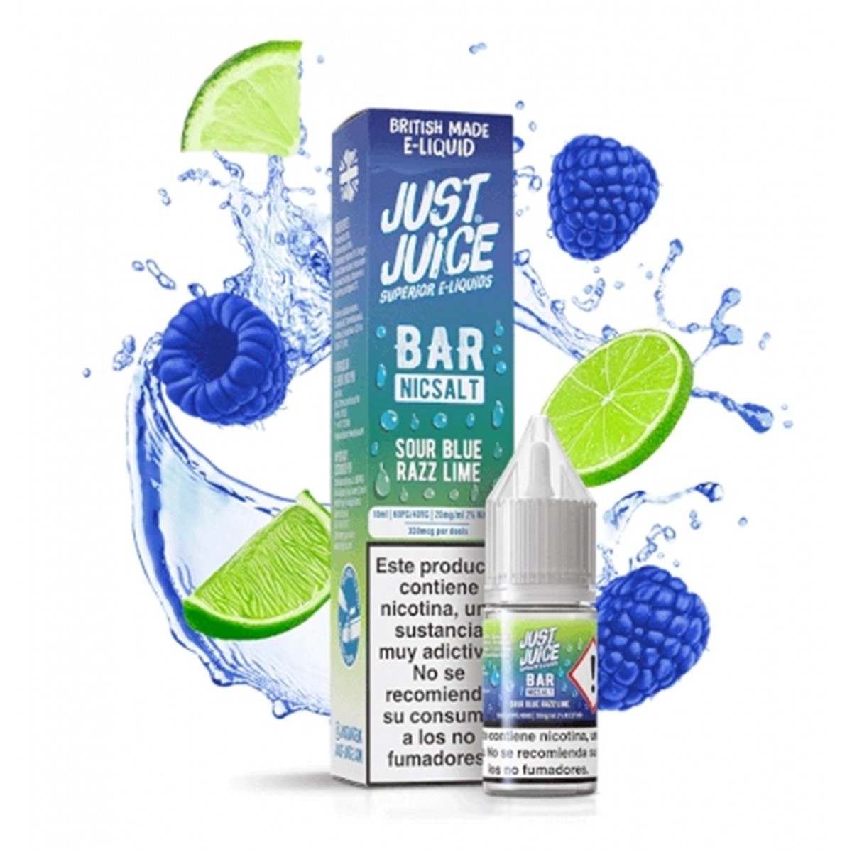 Blue Sour Razz Lime Bar Sales 10ml - Just Juice