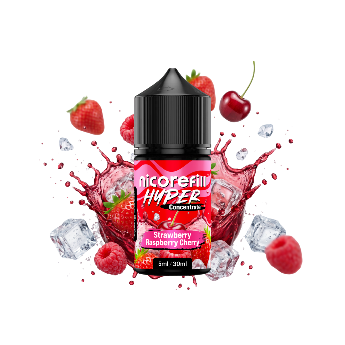 Aroma Strawberry Raspberry Cherry Hyper 5ml (Longfill) - Nicorefill