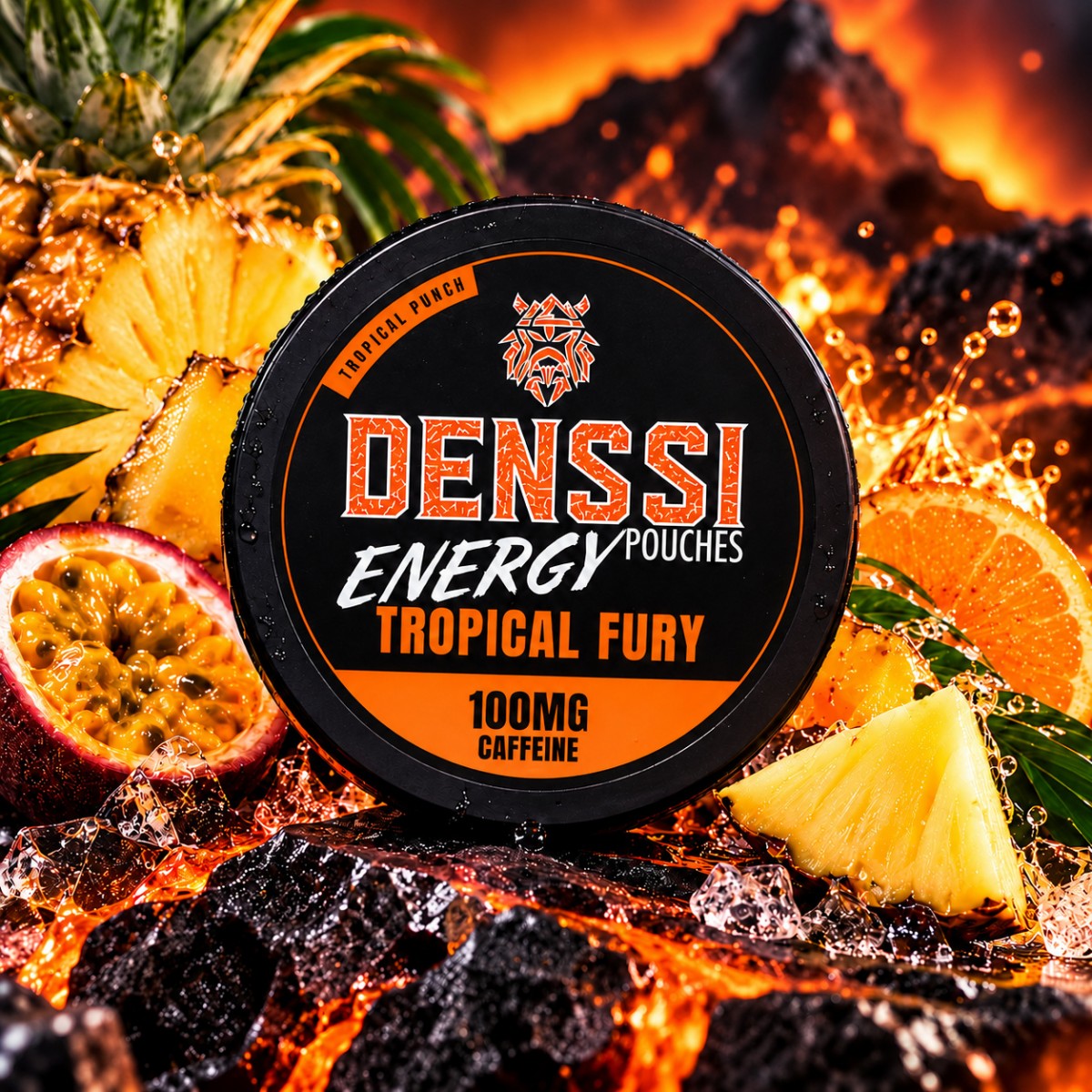 Tropical Fury Pouches Cafeína 100mg - Denssi