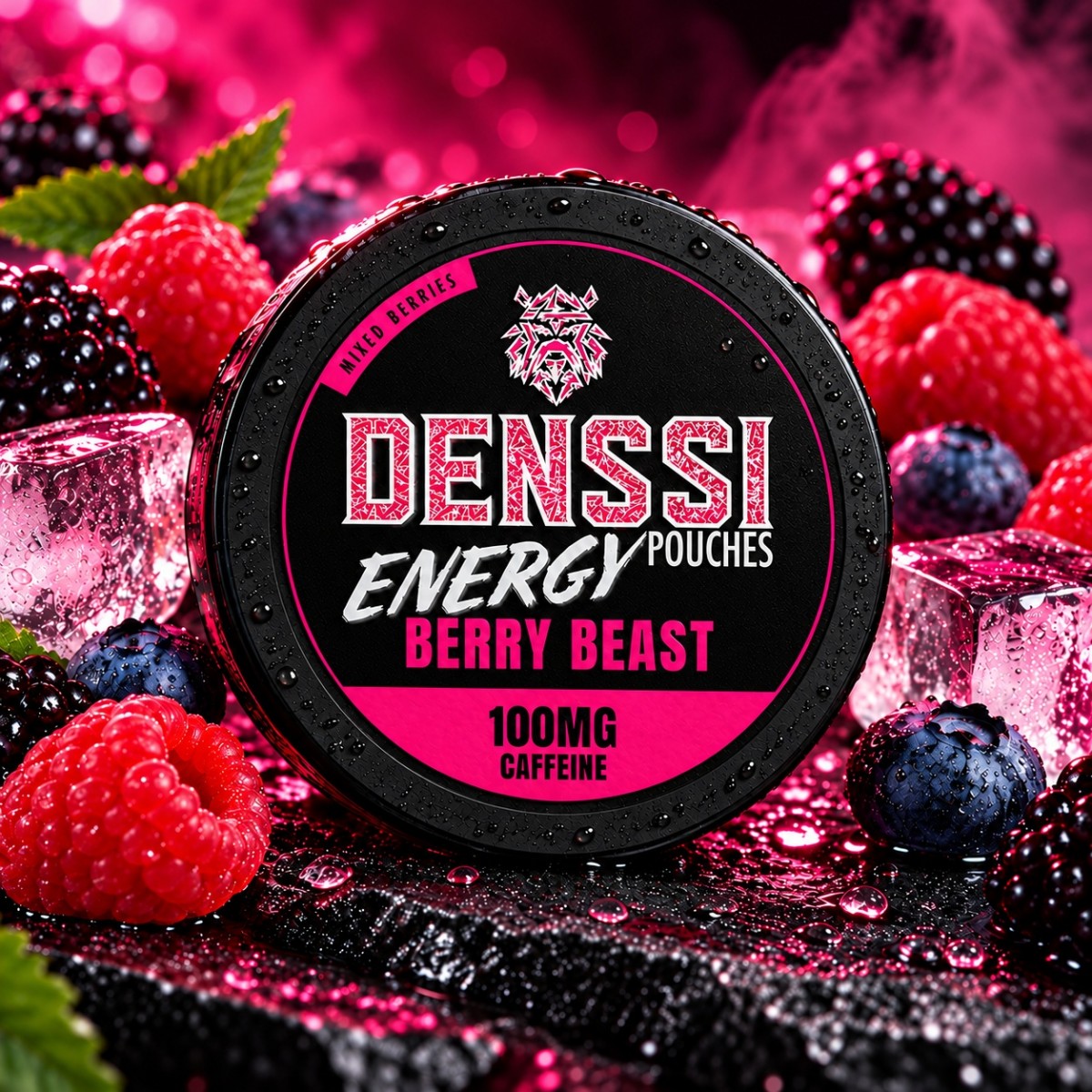Berry Beast Pouches Cafeína 100mg - Denssi