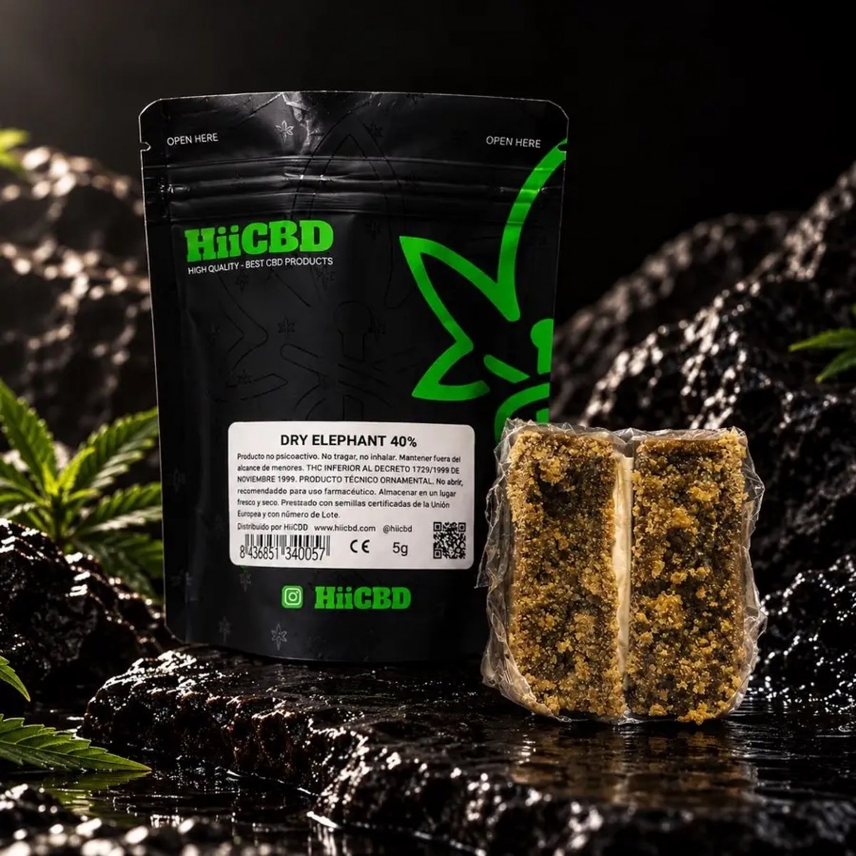 Dry Elephant Resina 40%CBD 5 gramos - Hii CBD
