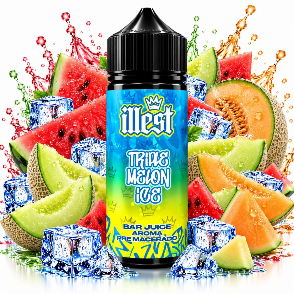 Aroma Triple Melón 20ml ICE (Longfill) - Illest