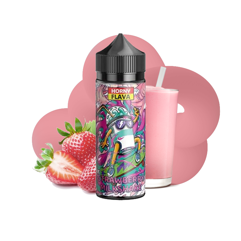 Strawberry Milkshake 100ml - Horny Flava